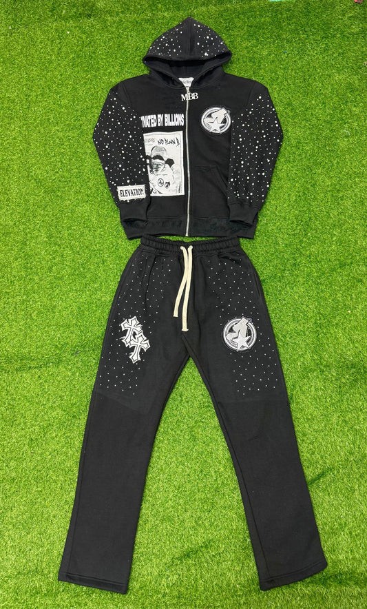Black “No plan B” jumpsuit