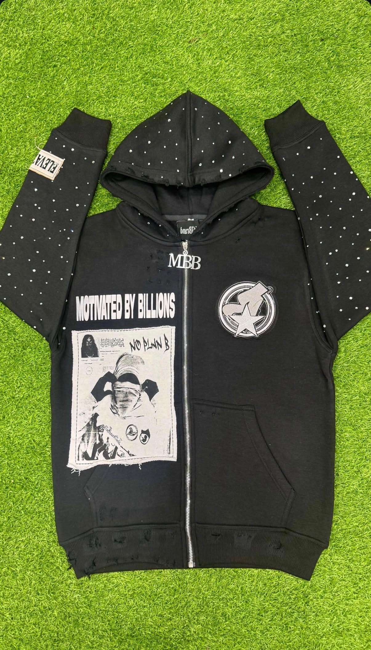 Black “no plan b” MBB jacket